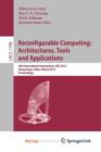 Image for Reconfigurable Computing: Architectures, Tools and Applications : 8th International Symposium, ARC 2012, Hongkong, China, March 19-23, 2012, Proceedings