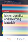 Image for Micromagnetics and Recording Materials