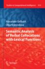 Image for Semantic analysis of verbal collocations with lexical functions : 414