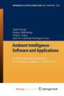 Image for Ambient Intelligence - Software and Applications : 3rd International Symposium on Ambient Intelligence (ISAmI 2012)