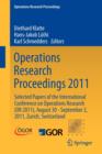 Image for Operations Research Proceedings 2011 : Selected Papers of the International Conference on Operations Research (OR 2011), August 30 - September 2, 2011, Zurich, Switzerland
