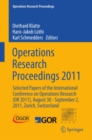 Image for Operations research proceedings 2011: selected proceedings of the International Conference on Operations Research (OR 2011), August 30-September 2 2011 Zurich, Switzerland
