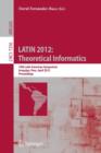 Image for LATIN 2012: Theoretical Informatics