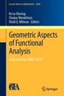 Image for Geometric Aspects of Functional Analysis : Israel Seminar 2006–2010