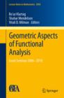 Image for Geometric aspects of functional analysis: Israel seminar, 2006-2010