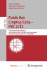 Image for Public Key Cryptography -- PKC 2012