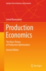 Image for Production economics: the basic theory of production optimisation