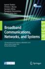 Image for Broadband Communications, Networks and Systems