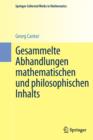 Image for Gesammelte Abhandlungen mathematischen und philosophischen Inhalts