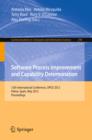 Image for Software process improvement and capability determination: 15th international conference, SPICE 2015, Gothenburg, Sweden June 16-17, 2015 : proceedings