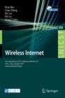 Image for Wireless Internet : 6th International ICST Conference, WICON 2011, Xi&#39;an, China, October 19-21, 2011, Revised Selected Papers