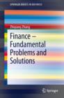 Image for Finance – Fundamental Problems and Solutions