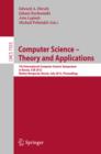 Image for Computer science - theory and applications: 7th International Computer Science Symposium In Russia, CSR 2012, Nizhny Novgorod, Russia, July 3-7 2012 : proceedings