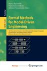 Image for Formal Methods for Model-Driven Engineering