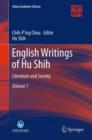 Image for English Writings of Hu Shih