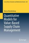 Image for Quantitative models for value-based supply chain management