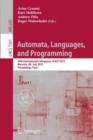 Image for Automata, Languages, and Programming : 39th International Colloquium, ICALP 2012, Warwick, UK, July 9-13, 2012, Proceedings, Part I