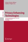 Image for Privacy enhancing technologies