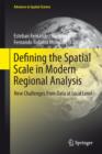 Image for Defining the spatial scale in modern regional analysis  : new challenges from data at local level
