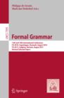 Image for Formal grammar: 15th and 16th international conferences : FG 2010, Copenhagen, Denmark, August 2010 : FG 2011, Lubljana, Slovenia, August 2011 : revised selected papers