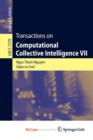 Image for Transactions on Computational Collective Intelligence VII