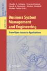 Image for Business System Management and Engineering: From Open Issues to Applications