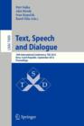 Image for Text, Speech and Dialogue : 15th International Conference, TSD 2012, Brno, Czech Republic, September 3-7, 2012,  Proceedings