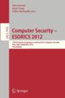 Image for Computer Security -- ESORICS 2012