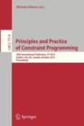 Image for Principles and Practice of Constraint Programming - CP 2012