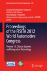 Image for Proceedings of the FISITA 2012 World Automotive Congress.: (Chassis systems and integration technology)