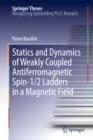 Image for Statics and Dynamics of Weakly Coupled Antiferromagnetic Spin-1/2 Ladders in a Magnetic Field