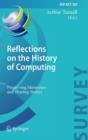 Image for Reflections on the History of Computing : Preserving Memories and Sharing Stories