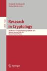 Image for Research in Cryptology : 4th Western European Workshop, WEWoRC 2011, Weimar, Germany, July 20-22, 2011, Revised Selected Papers