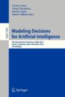 Image for Modeling Decisions for Artificial Intelligence : 9th International Conference, MDAI 2012, Girona, Catalonia, Spain, November 21-23, 2012, Proceedings