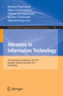 Image for Advances in information technology: 5th international conference, IAIT 2012, Bangkok, Thailand December 6-7, 2012, proceedings