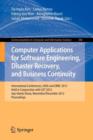 Image for Computer Applications for Software Engineering, Disaster Recovery, and Business Continuity