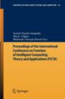 Image for Proceedings of the International Conference on Frontiers of Intelligent Computing: Theory and Applications (FICTA)