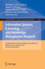 Image for Information Systems, E-learning, and Knowledge Management Research
