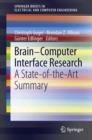 Image for Brain-computer interface research: a state-of-the-art summary