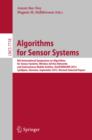 Image for Algorithms for sensor systems: 8th international symposium on algorithms for sensor systems, wireless ad hoc networks and autonomous mobile entities, ALGOSENSORS 2012, Ljubljana, Slovenia, September 13-14, 2012 : revised selected papers