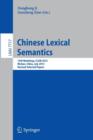 Image for Chinese Lexical Semantics