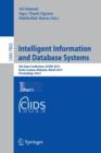 Image for Intelligent Information and Database Systems