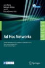 Image for Ad hoc networks  : Fourth International ICST Conference, ADHOCNETS 2012, Paris, France, October 16-17, 2012, revised selected papers