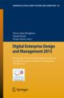 Image for Digital Enterprise Design and Management 2013: Proceedings of the First International Conference on Digital Enterprise Design and Management DED&amp;M 2013