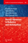 Image for Recent Advances in Robotics and Automation : 480