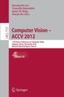Image for Computer Vision -- ACCV 2012