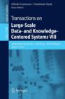 Image for Transactions on Large-Scale Data- and Knowledge-Centered Systems VIII : Special Issue on Advances in Data Warehousing and Knowledge Discovery