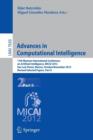 Image for Advances in Computational Intelligence : 11th Mexican International Conference on Artificial Intelligence, MICAI 2012, San Luis Potosi, Mexico, October 27 - November 4, 2012. Revised Selected Papers, 