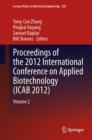 Image for Proceedings of the 2012 International Conference on Applied Biotechnology (ICAB 2012).