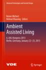 Image for Ambient Assisted Living: 6. AAL-Kongress 2013 Berlin, Germany, January 22. - 23. , 2013